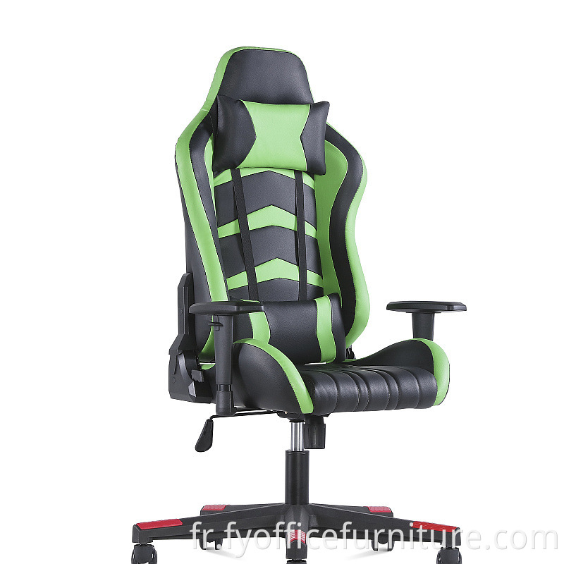 racing chair with pillow support